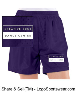 Adult Purple Mesh Shorts Design Zoom